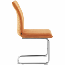 Jedálenská stolička Divan (SADA 2 ks), zamat, medená - 3