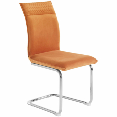 Jedálenská stolička Divan (SADA 2 ks), zamat, medená - 4