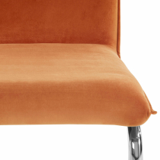 Jedálenská stolička Divan (SADA 2 ks), zamat, medená - 6