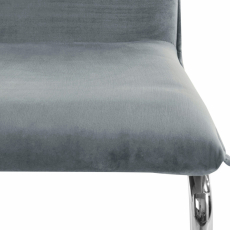 Jedálenská stolička Divan (SADA 2 ks), zamat, šedá - 6