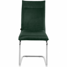 Jedálenská stolička Divan (SADA 2 ks), zamat, zelená - 2