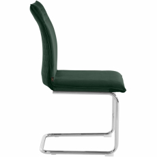 Jedálenská stolička Divan (SADA 2 ks), zamat, zelená - 3