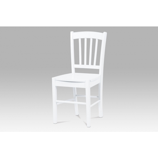 Jedálenská stolička drevená Alder, biela - 1