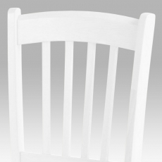 Jedálenská stolička drevená Alder, biela - 3