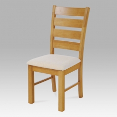 Jedálenská stolička drevená Ines, béžová/dub - 1