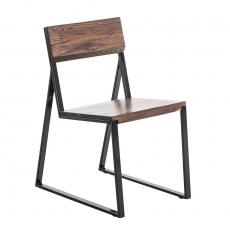 Jedálenská stolička drevená Mark, orech - 1