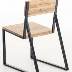 Jedálenská stolička drevená Mark, prírodná - 4