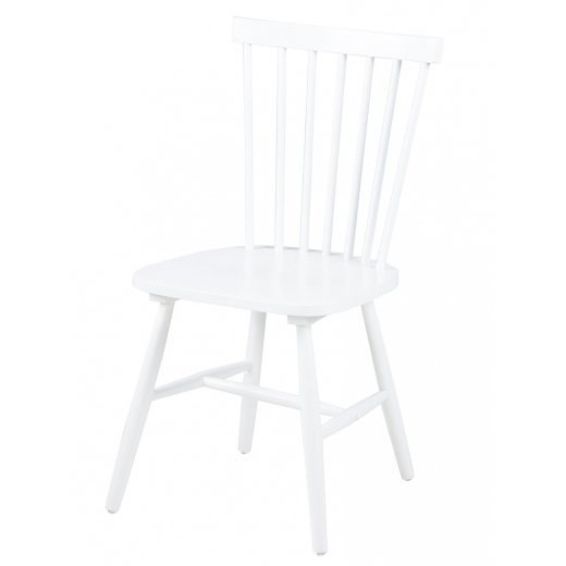 Jedálenská stolička drevená Rino (Súprava 2 ks) biela - 1