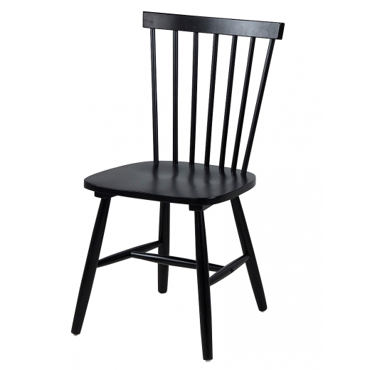 Jedálenská stolička drevená Rino (SET 2 ks) čierna - 1