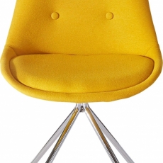 Jedálenská stolička Dylen (Súprava 2 ks), žltá - 2