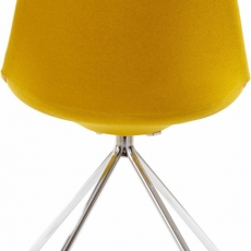 Jedálenská stolička Dylen (Súprava 2 ks), žltá - 4
