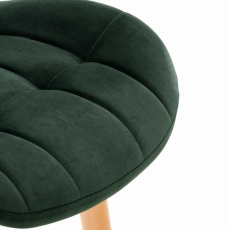 Jedálenská stolička Elda, zamat, zelená - 5