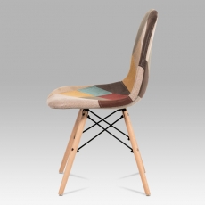 Jedálenská stolička Eles patchwork (súprava 2 ks), farebná - 3