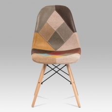 Jedálenská stolička Eles patchwork (súprava 2 ks), farebná - 4
