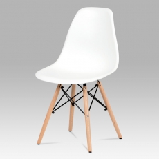 Jedálenská stolička Elian (súprava 4 ks), biela - 1