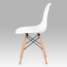 Jedálenská stolička Elian (súprava 4 ks), biela - 6