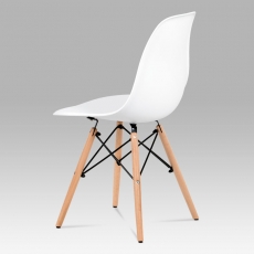 Jedálenská stolička Elian (súprava 4 ks), biela - 3