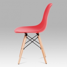 Jedálenská stolička Elian (súprava 4 ks), červená - 6