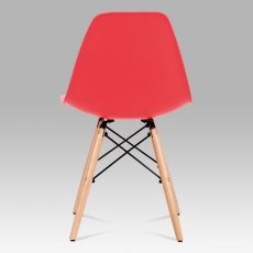 Jedálenská stolička Elian (súprava 4 ks), červená - 10