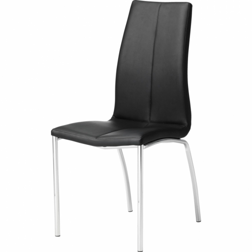 Jedálenská stolička Elie (súprava 4 ks), čierna - 1