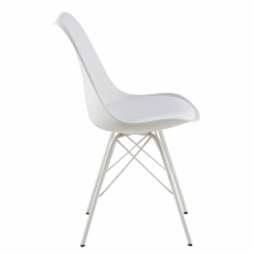 Jedálenská stolička Elinora (súprava 2 ks), biela - 3