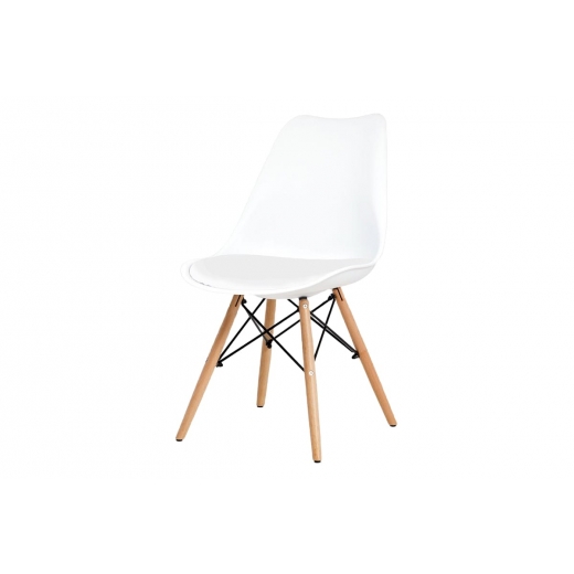 Jedálenská stolička Elise (súprava 4 ks), biela - 1