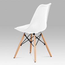 Jedálenská stolička Elise (súprava 4 ks), biela - 2