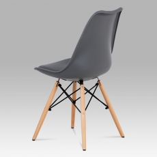 Jedálenská stolička Elise (súprava 4 ks), sivá - 3