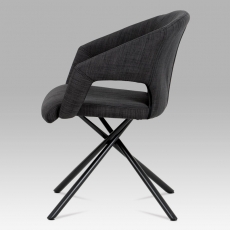 Jedálenská stolička Elodie (súprava 2ks), čierna - 3