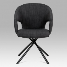Jedálenská stolička Elodie (súprava 2ks), čierna - 4