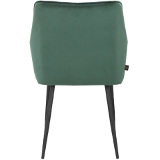 Jedálenská stolička Elvira (SET 2 ks), zamat, zelená - 5
