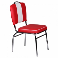 Jedálenská stolička Elvis, červená - 3