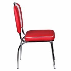 Jedálenská stolička Elvis, červená - 4