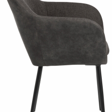 Jedálenská stolička Emilia, tkanina, antracitová - 3
