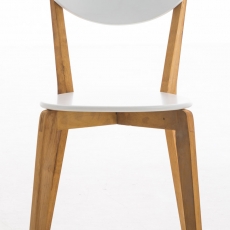 Jedálenská stolička Emir, drevo/biela - 2