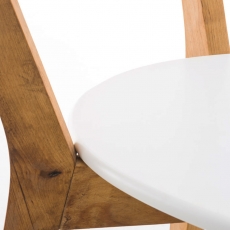 Jedálenská stolička Emir, drevo/biela - 5