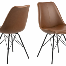 Jedálenská stolička Eris (SET 2 ks), hnedá - 1