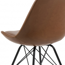 Jedálenská stolička Eris (SET 2 ks), hnedá - 2