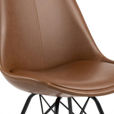 Jedálenská stolička Eris (SET 2 ks), hnedá - 8