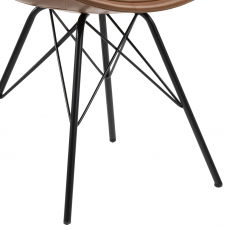 Jedálenská stolička Eris (SET 2 ks), hnedá - 10