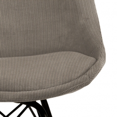 Jedálenská stolička Eris (SET 2ks), textil, béžová - 4