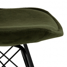 Jedálenská stolička Eris (SET 2ks), textil, olivová - 7