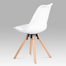 Jedálenská stolička Erny (súprava 2 ks), biela - 3