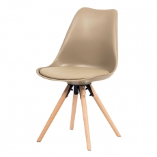 Jedálenská stolička Erny (súprava 2 ks), cappuccino - 1