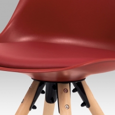 Jedálenská stolička Erny (súprava 2 ks), červená - 5