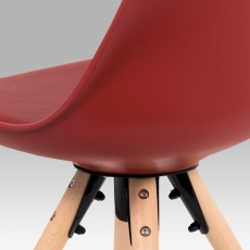 Jedálenská stolička Erny (súprava 2 ks), červená - 7