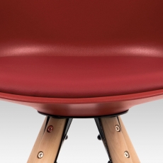 Jedálenská stolička Erny (súprava 2 ks), červená - 9