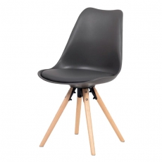 Jedálenská stolička Erny (súprava 2 ks), sivá - 1