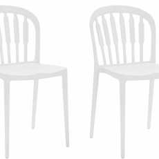Jedálenská stolička Ersi (súprava 2 ks), biela - 2