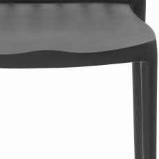 Jedálenská stolička Ersi (súprava 2 ks), čierna - 5